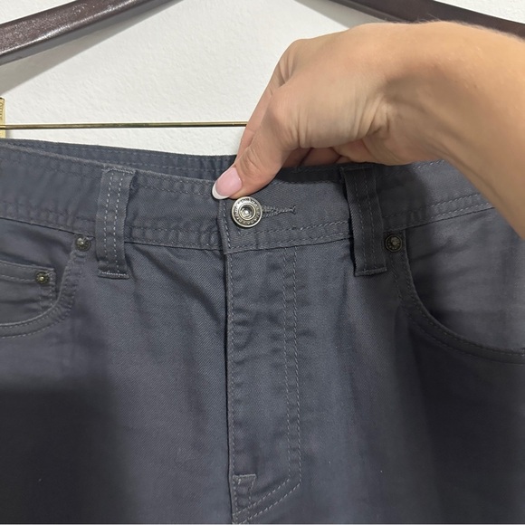 Prana Mens Pants Brion Slim Fit Size 32x32 Gray 5 Pocket Nylon Lightweight - Picture 2 of 10
